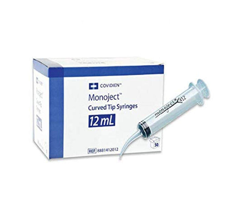 Irrigation Syringe Monoject™ 12 mL Curved Tip Without Safety Bx/50 (8881412012)