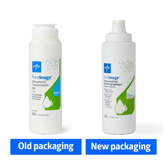 Medline PureImage Ultrasound Gel, Nonsterile, Clear, 8.5 oz. (12/case)