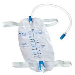Teleflex medical EasyTap 500 mL Leg Bag with 18 Inch Tubing & Flip Valve - 453919