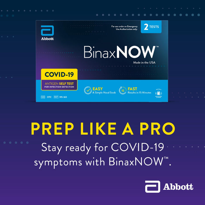 BinaxNOW Covid-19 Antigen Self Test, 2 Tests