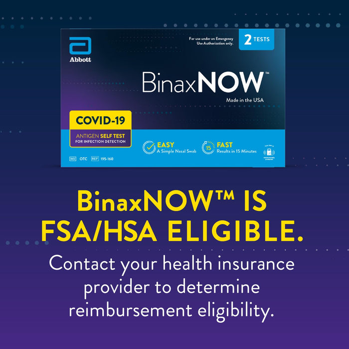 BinaxNOW Covid-19 Antigen Self Test, 2 Tests