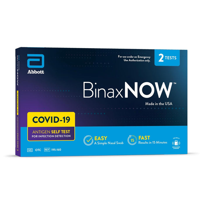 BinaxNOW Covid-19 Antigen Self Test, 2 Tests