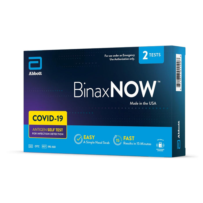 BinaxNOW Covid-19 Antigen Self Test, 2 Tests