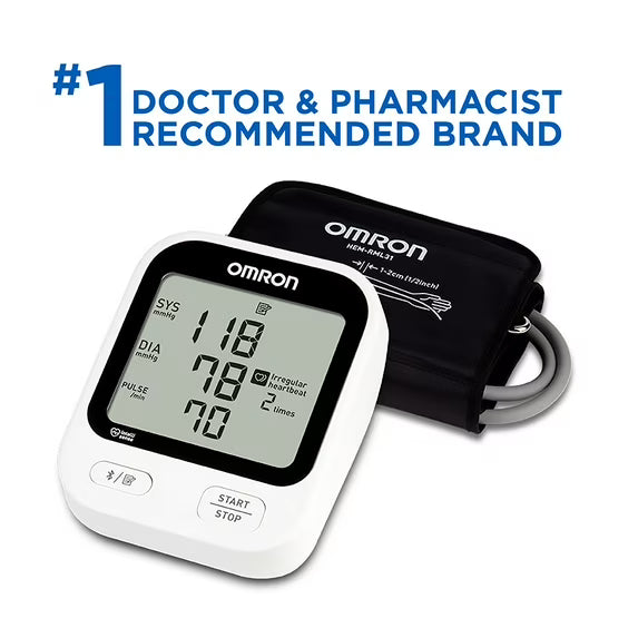 Omron 5 Series Blood Pressure Monitor Upper Arm Cuff, Digital Bluetooth Blood Pressure (BP7255)