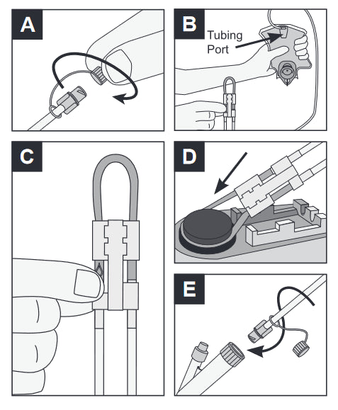 Moog Enteral Feeding Pump Bag Set With ENFit® Connector Infinity® 500 ML Silicone NonSterile