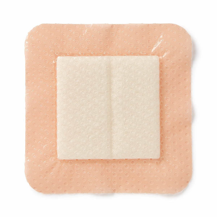 Medline Optifoam Gentle EX Bordered Foam Adhesive Dressing, 3" x 3" (100 Count)
